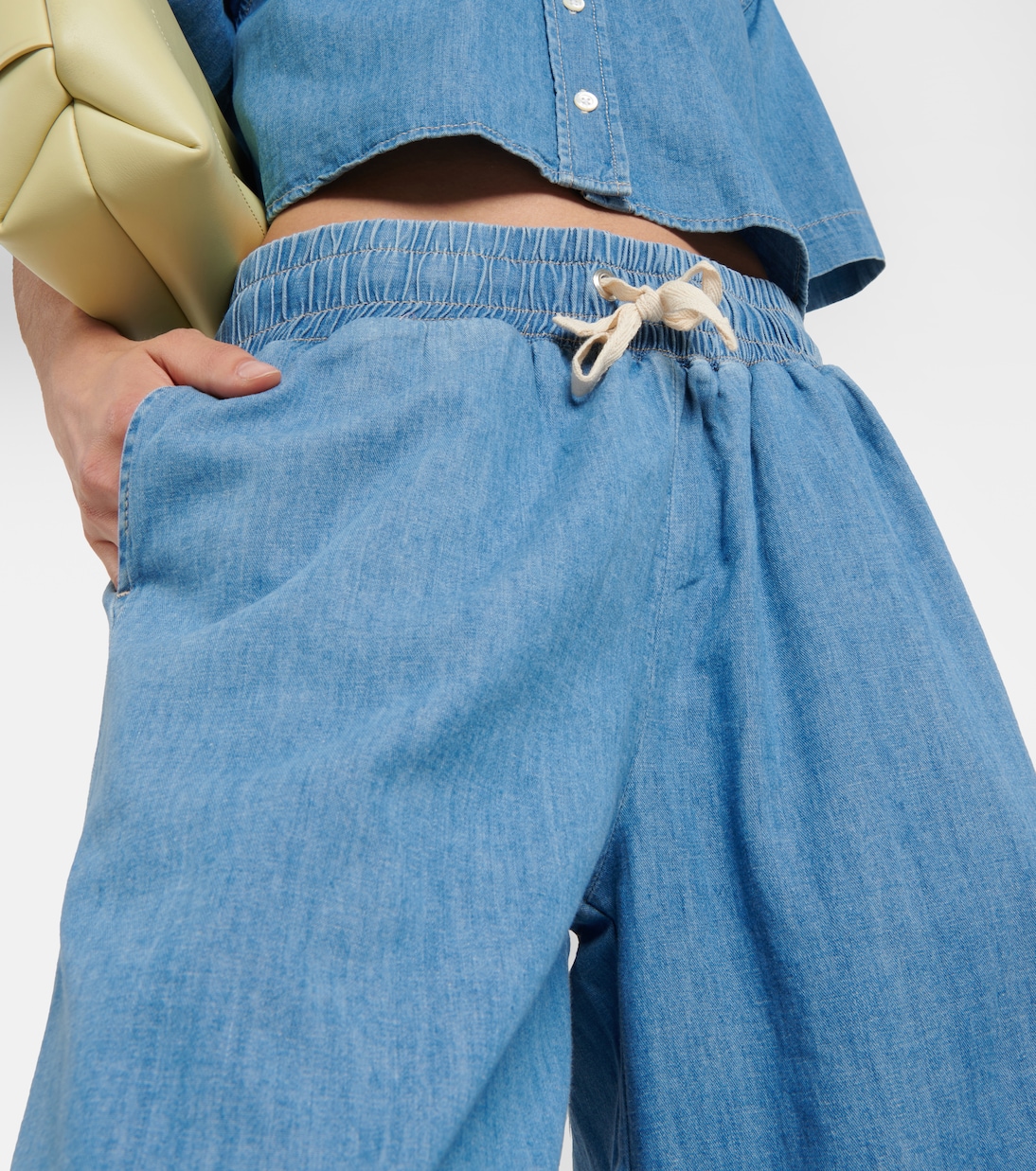Pantalon en coton et lin | Frame