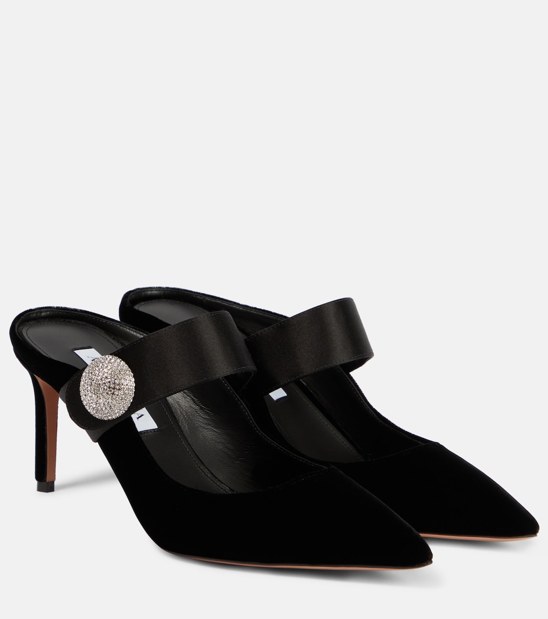 Verzierte Mules Crystal Macaron 75 | Aquazzura