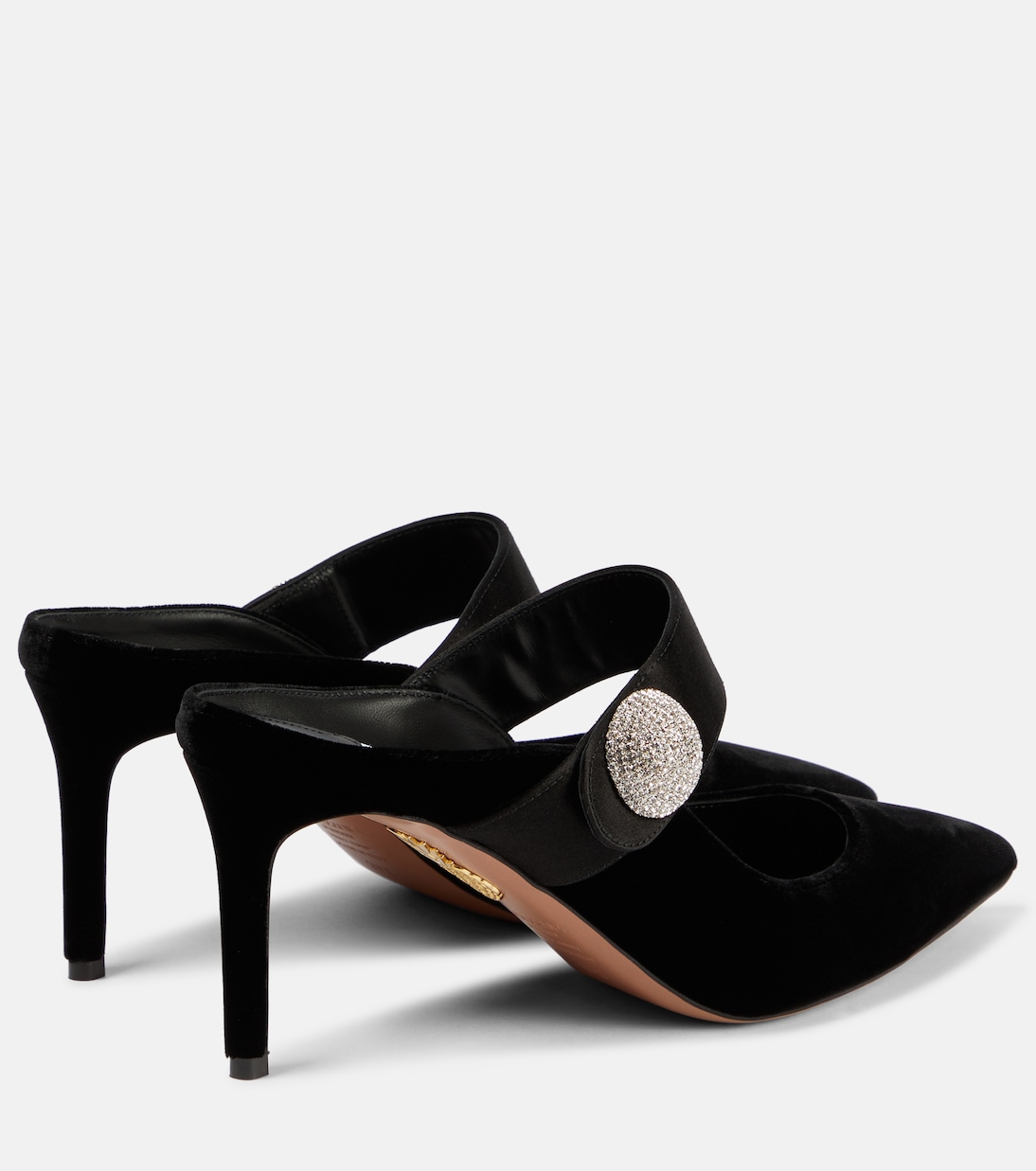 Verzierte Mules Crystal Macaron 75 | Aquazzura
