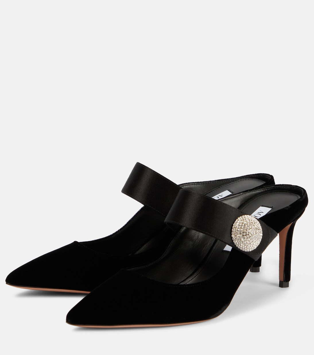 Verzierte Mules Crystal Macaron 75 | Aquazzura