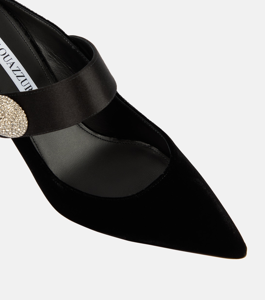 Verzierte Mules Crystal Macaron 75 | Aquazzura