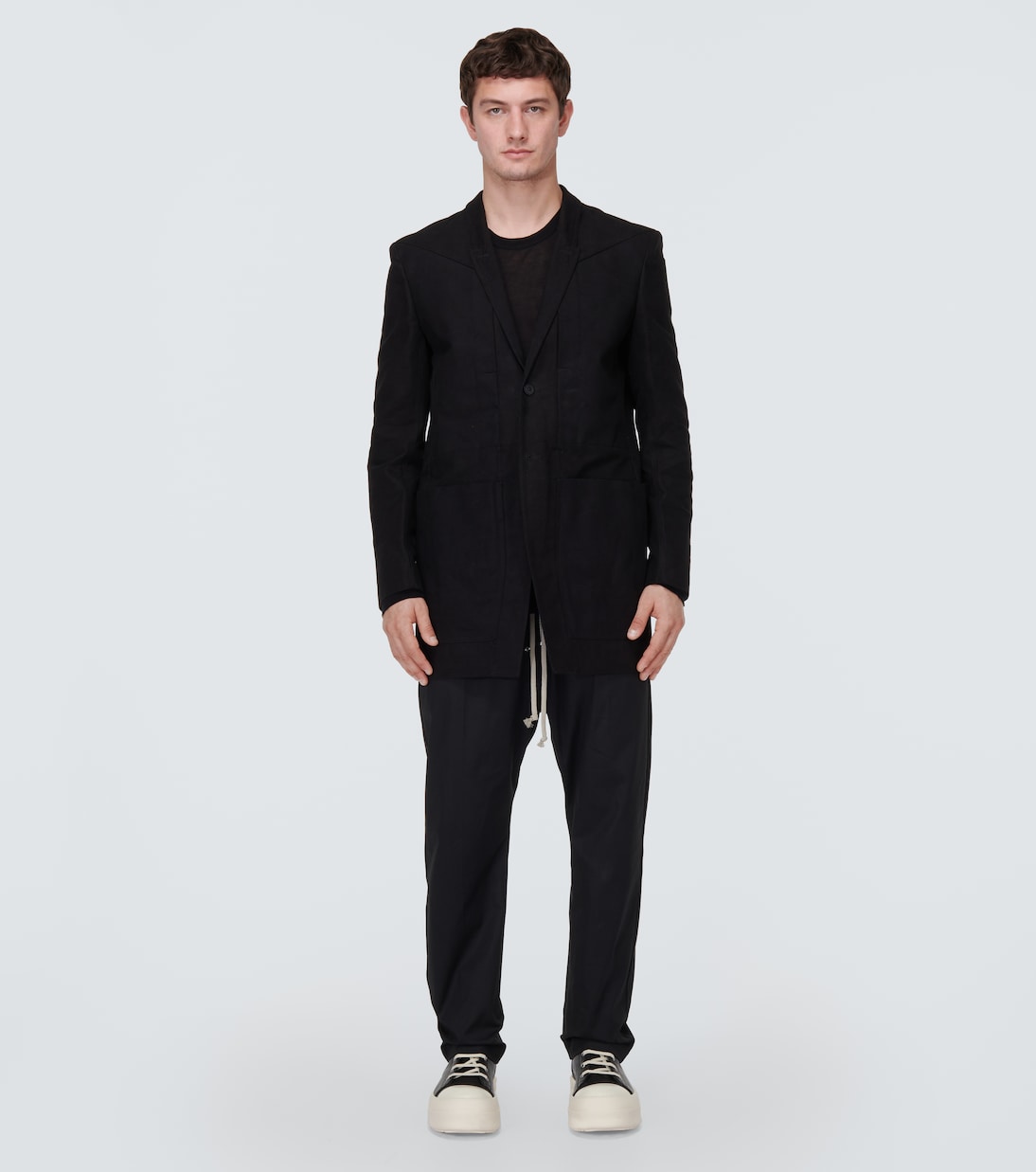 Mega Bumper leather sneakers in black Rick Owens Mytheresa