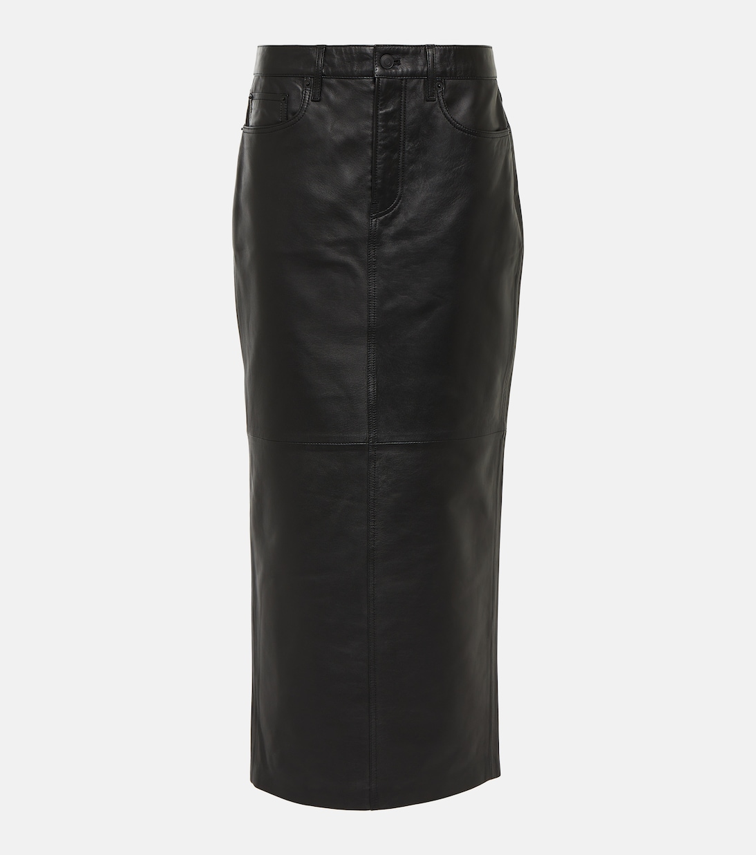 Jupe longue en cuir | Wardrobe.NYC