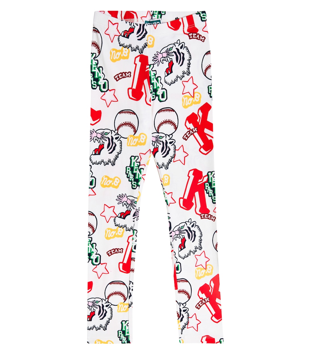 Leggings in misto cotone con stampa | Kenzo Kids