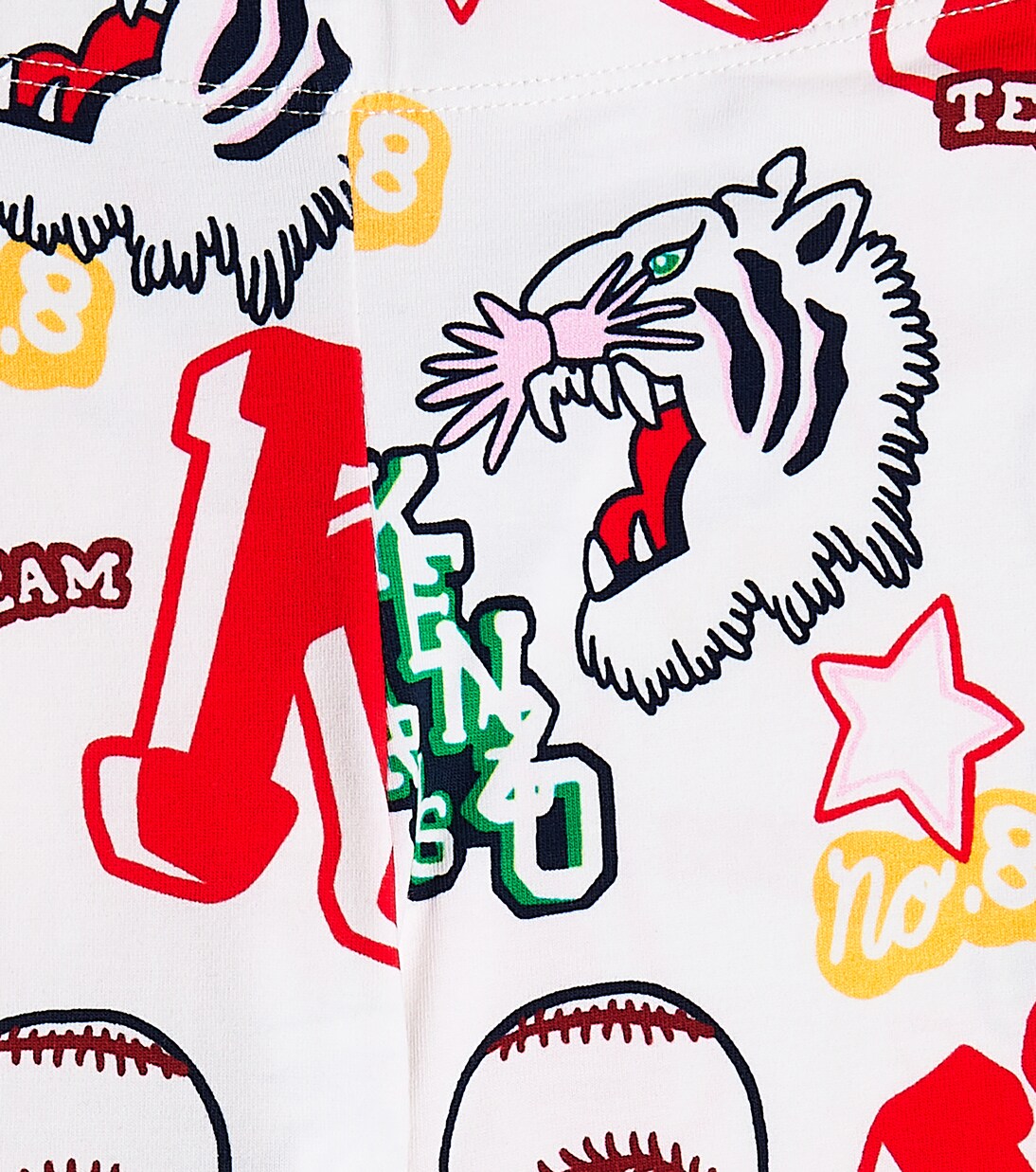 Leggings in misto cotone con stampa | Kenzo Kids
