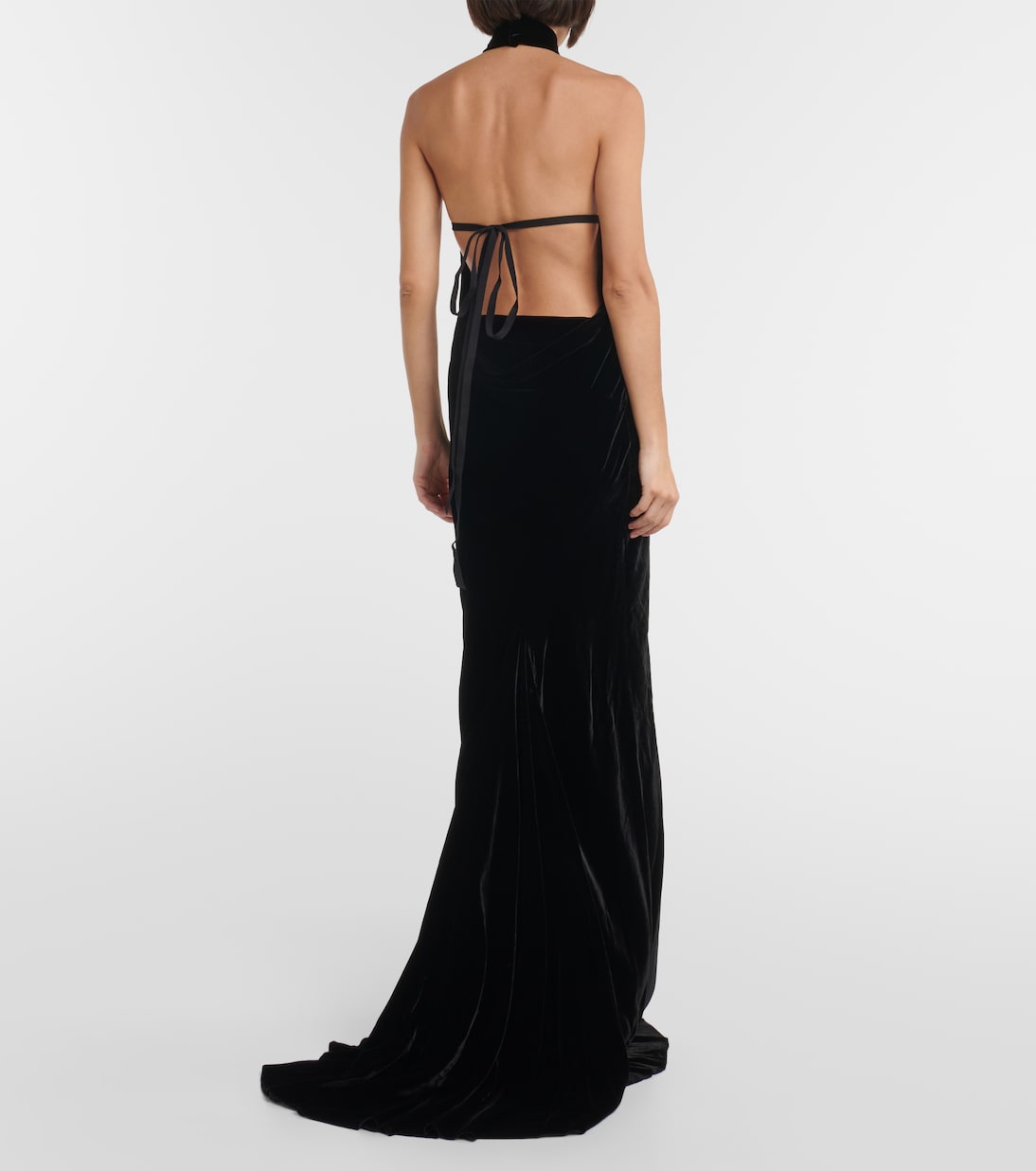 Maxikleid aus Samt | Ann Demeulemeester
