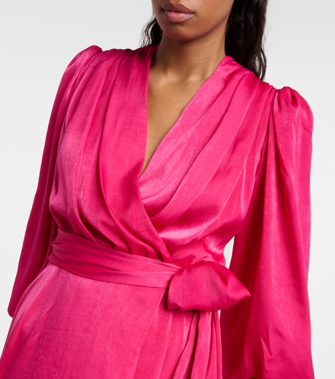 Stila satin wrap dress | Costarellos