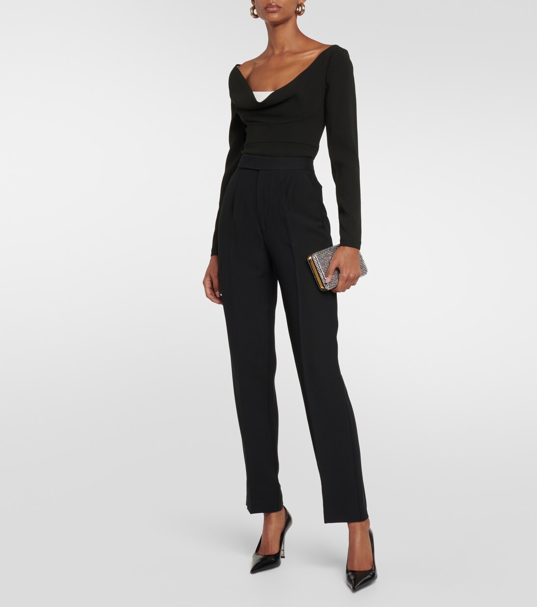 Off-shoulder cady top | Roland Mouret