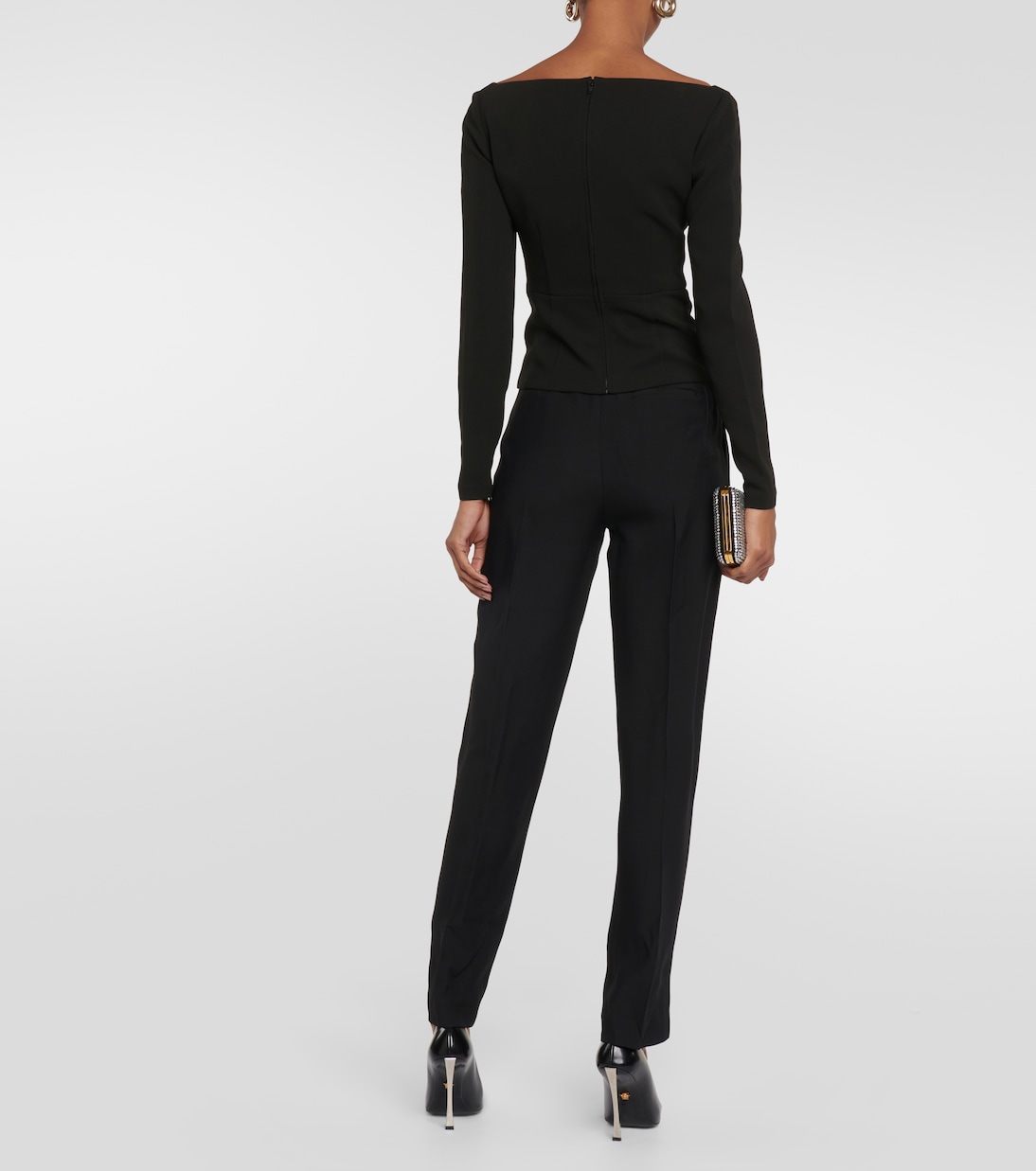 Off-shoulder cady top | Roland Mouret