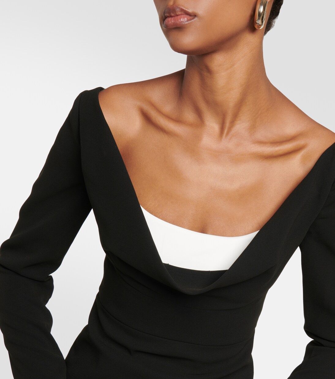 Off-shoulder cady top | Roland Mouret