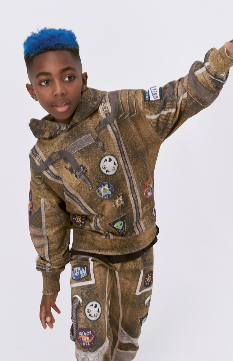 Moz printed cotton hoodie | Molo