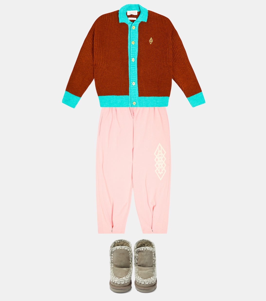 Bottes en daim et shearling | Mou Kids