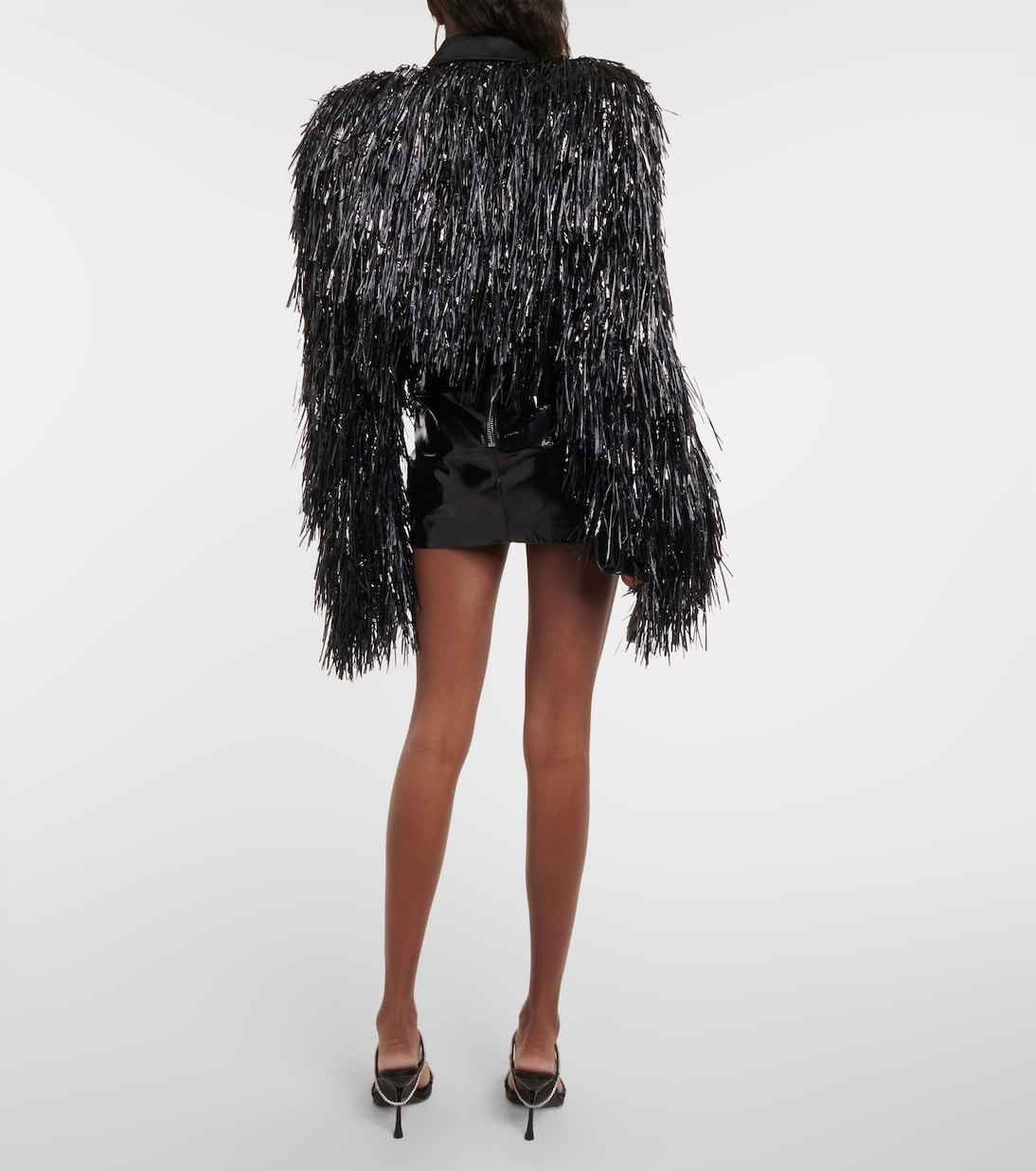 Cropped-Jacke Tinsel  | LaQuan Smith