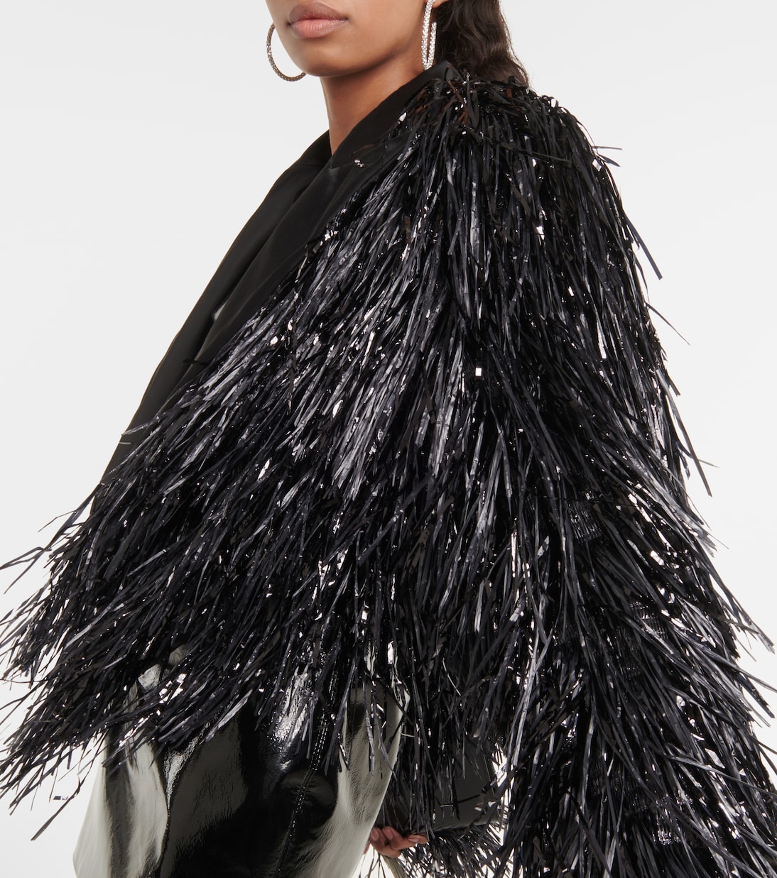 Cropped-Jacke Tinsel  | LaQuan Smith