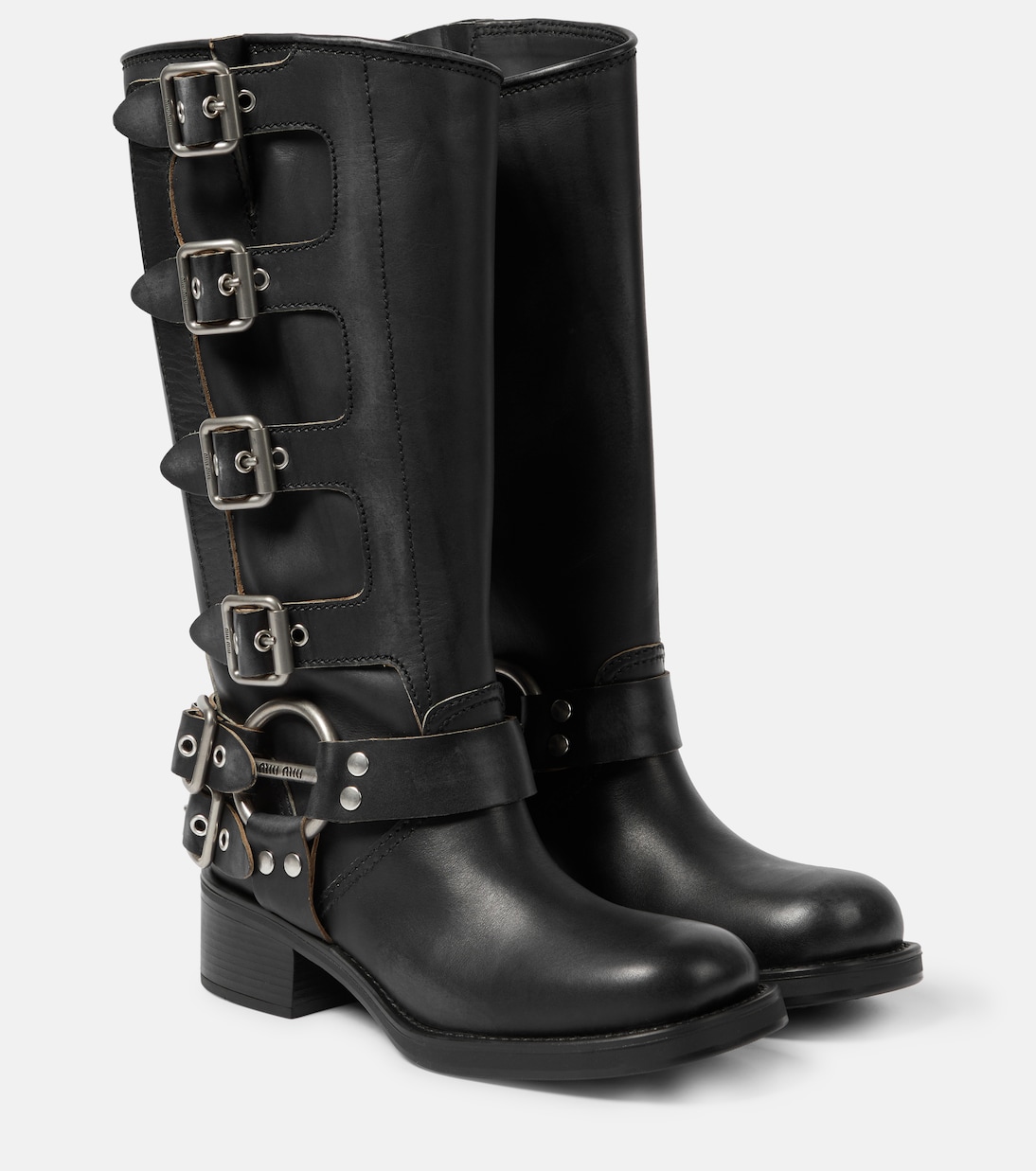 Stivali in pelle | Miu Miu