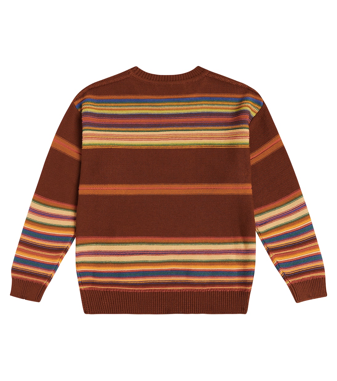Pullover Face Logo in cotone a righe | Acne Studios Kids
