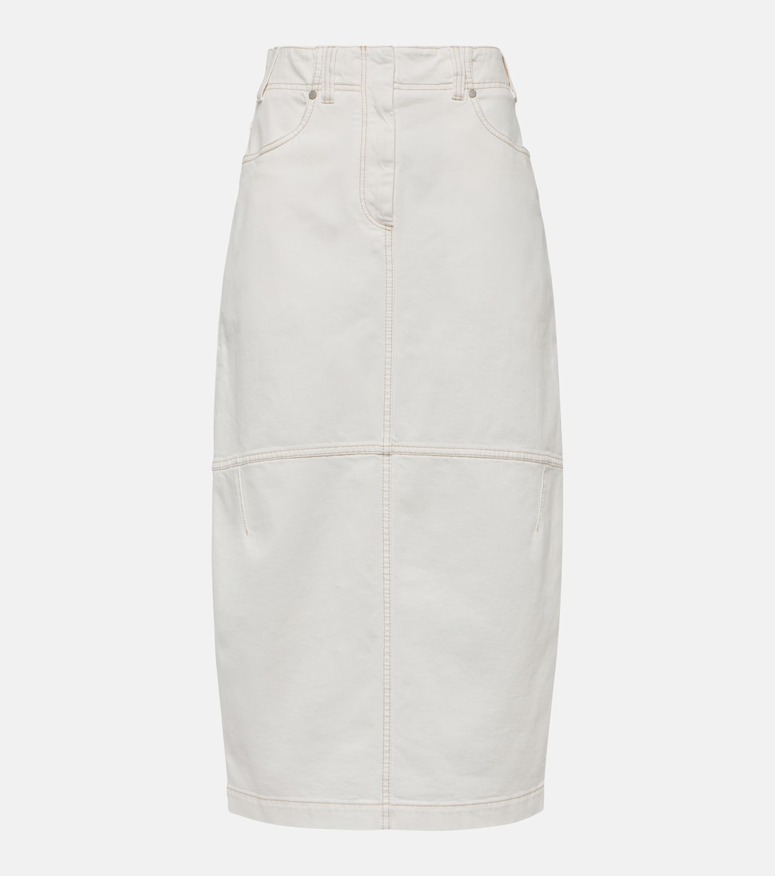 Gonna midi di jeans | Brunello Cucinelli
