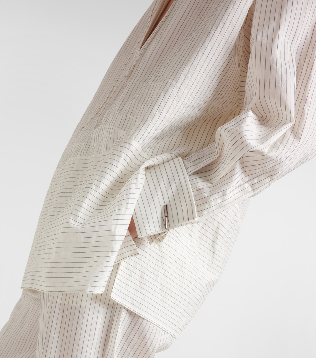 Saletta pinstripe cotton and silk shirt | Max Mara