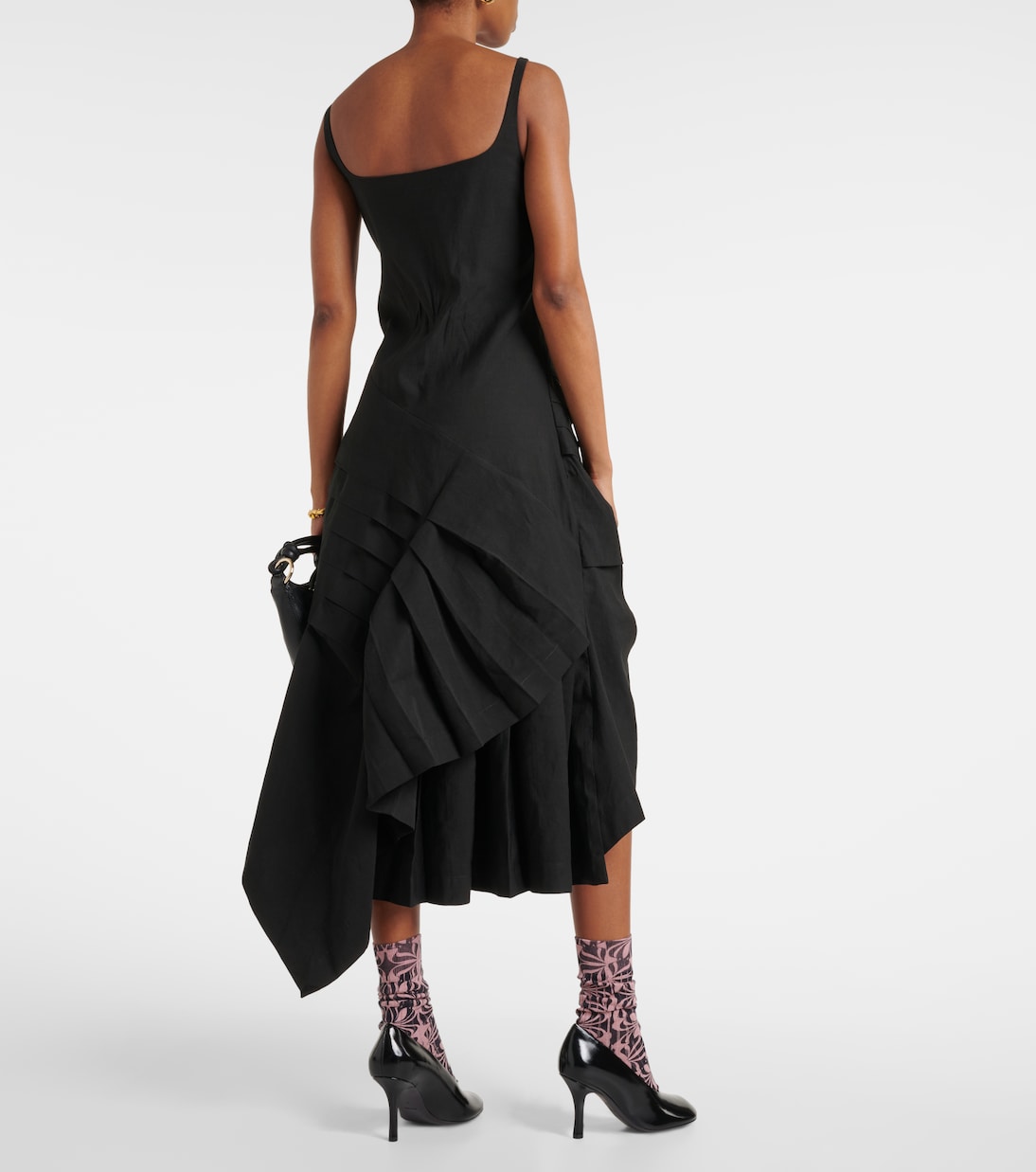 Robe midi en lin et coton | Dries Van Noten