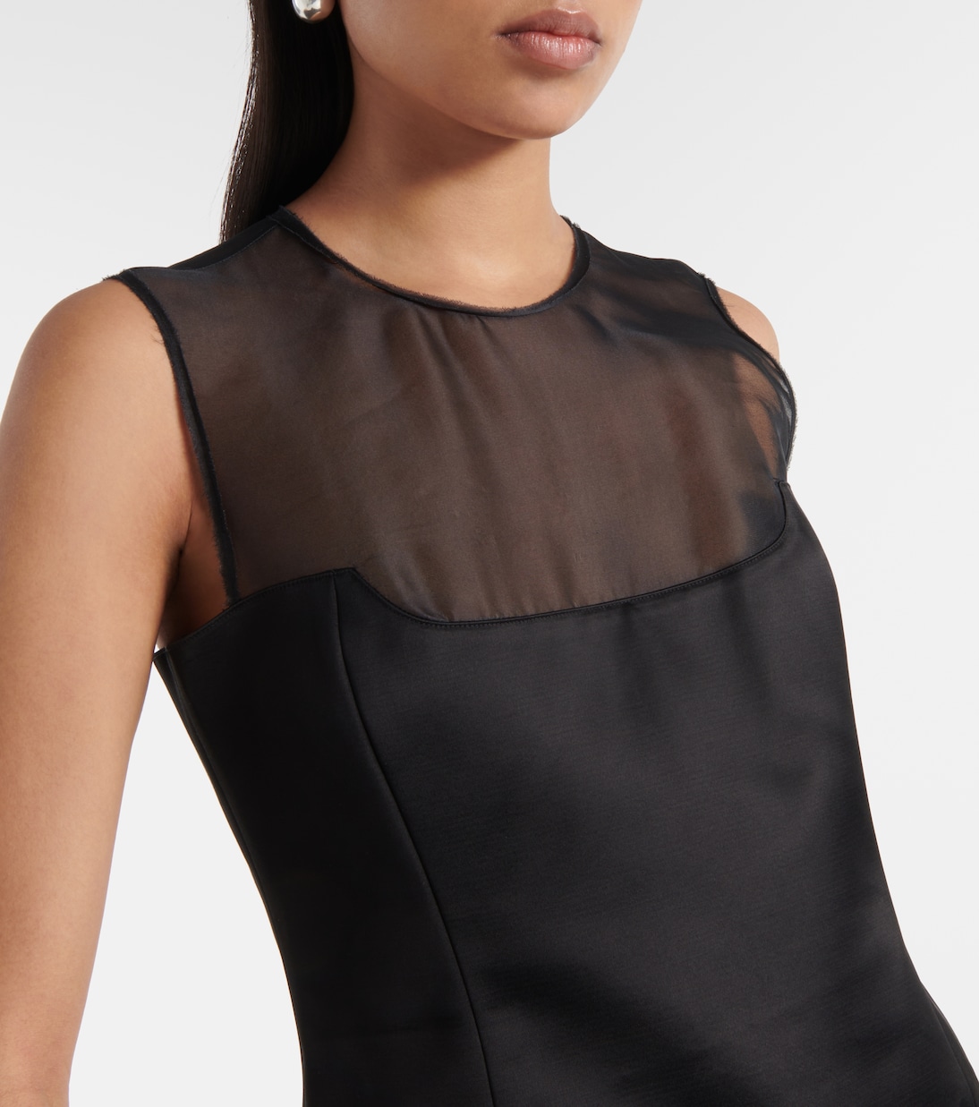 Top Sasmo aus Seide und Satin | Khaite
