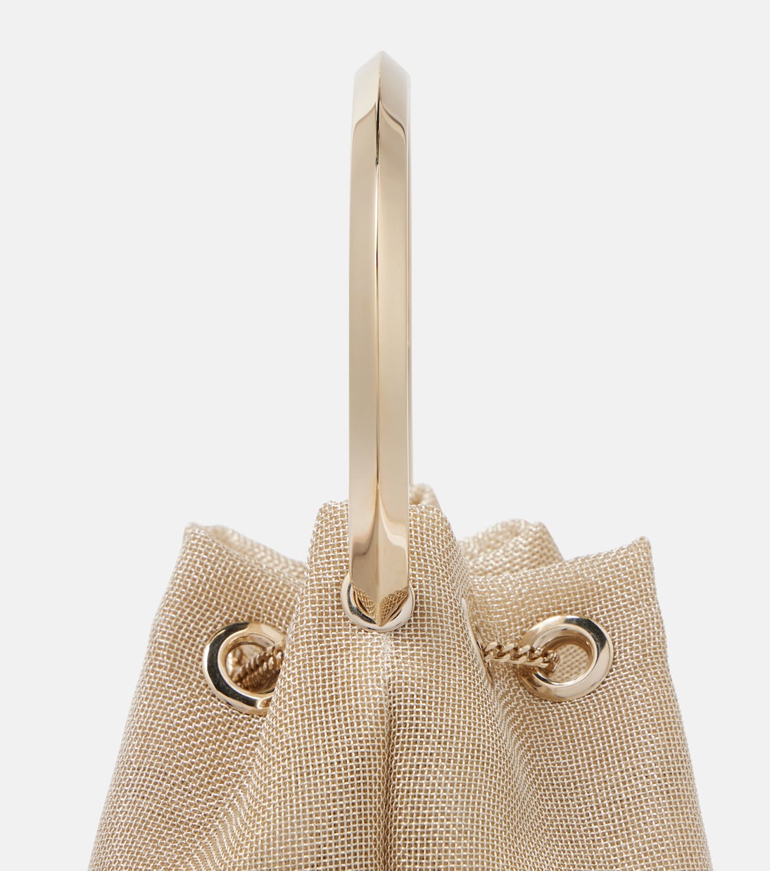 Bon Bon Small mesh bucket bag | Jimmy Choo