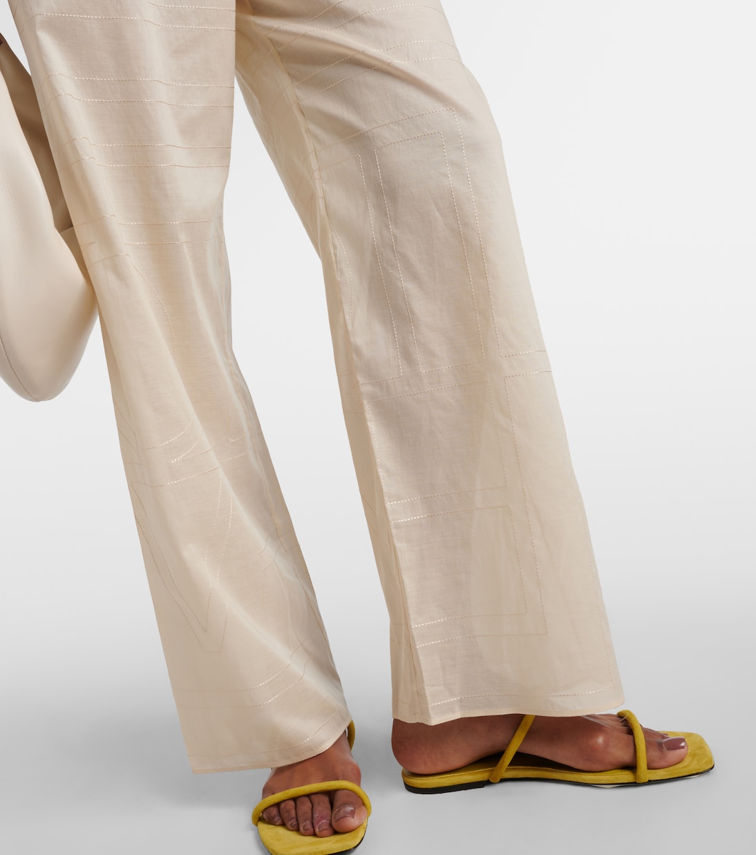 Pantalones anchos de mezcla de algodón | Toteme