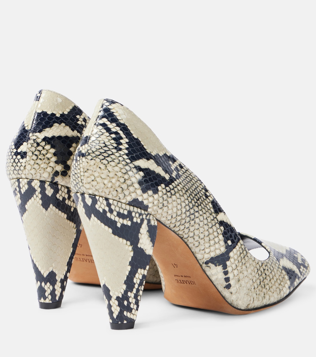 Cedar snake-effect leather pumps | Khaite