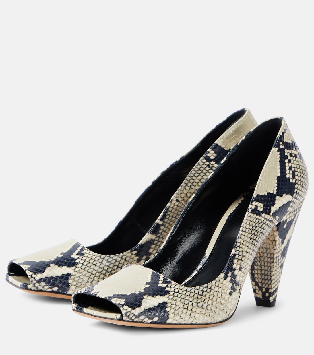 Cedar snake-effect leather pumps | Khaite
