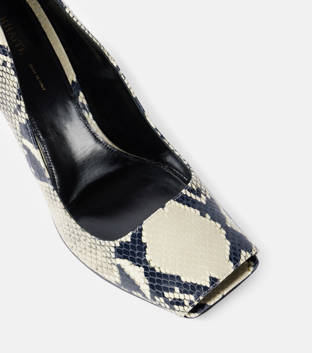 Cedar snake-effect leather pumps | Khaite