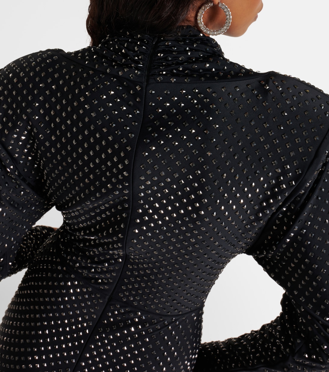 Embellished jersey minidress | Self-Portrait