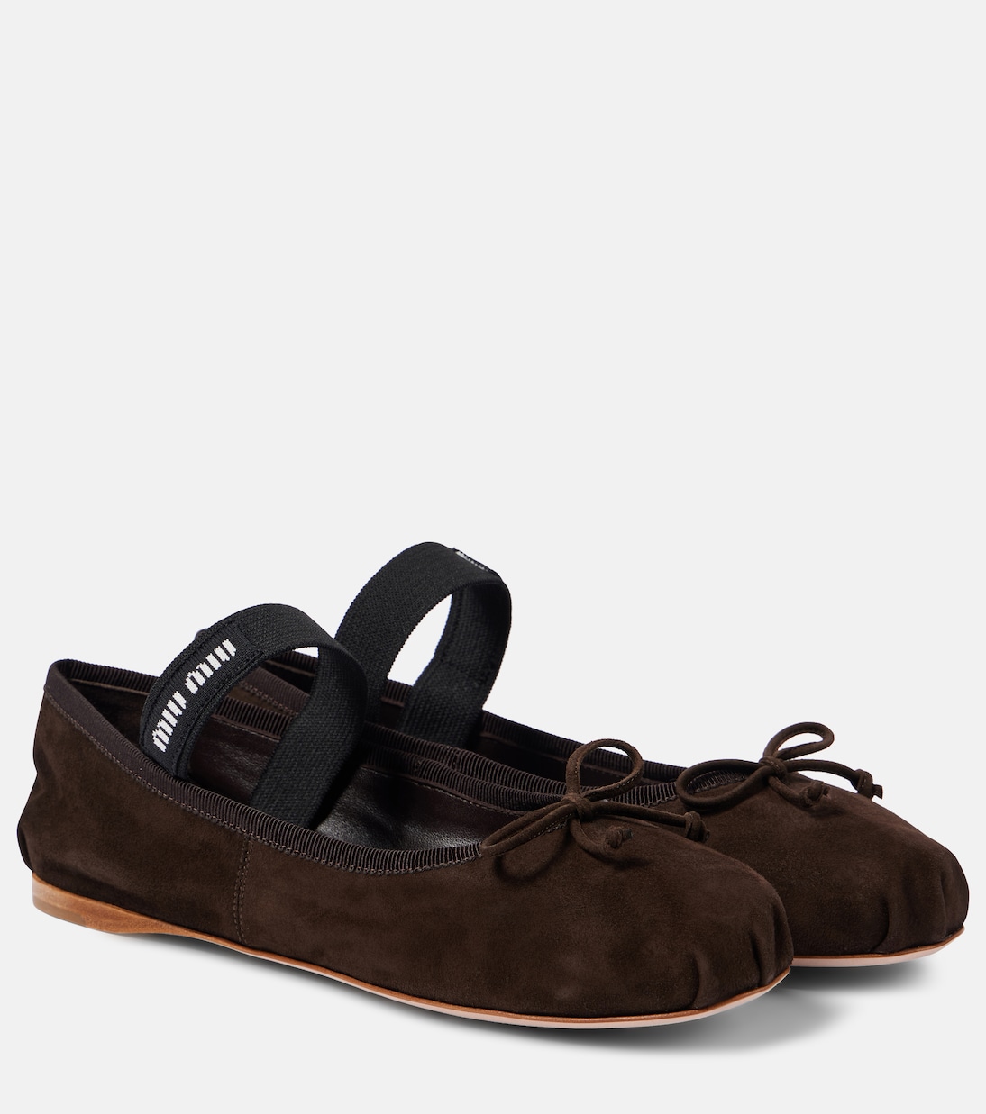 Suede ballet flats | Miu Miu