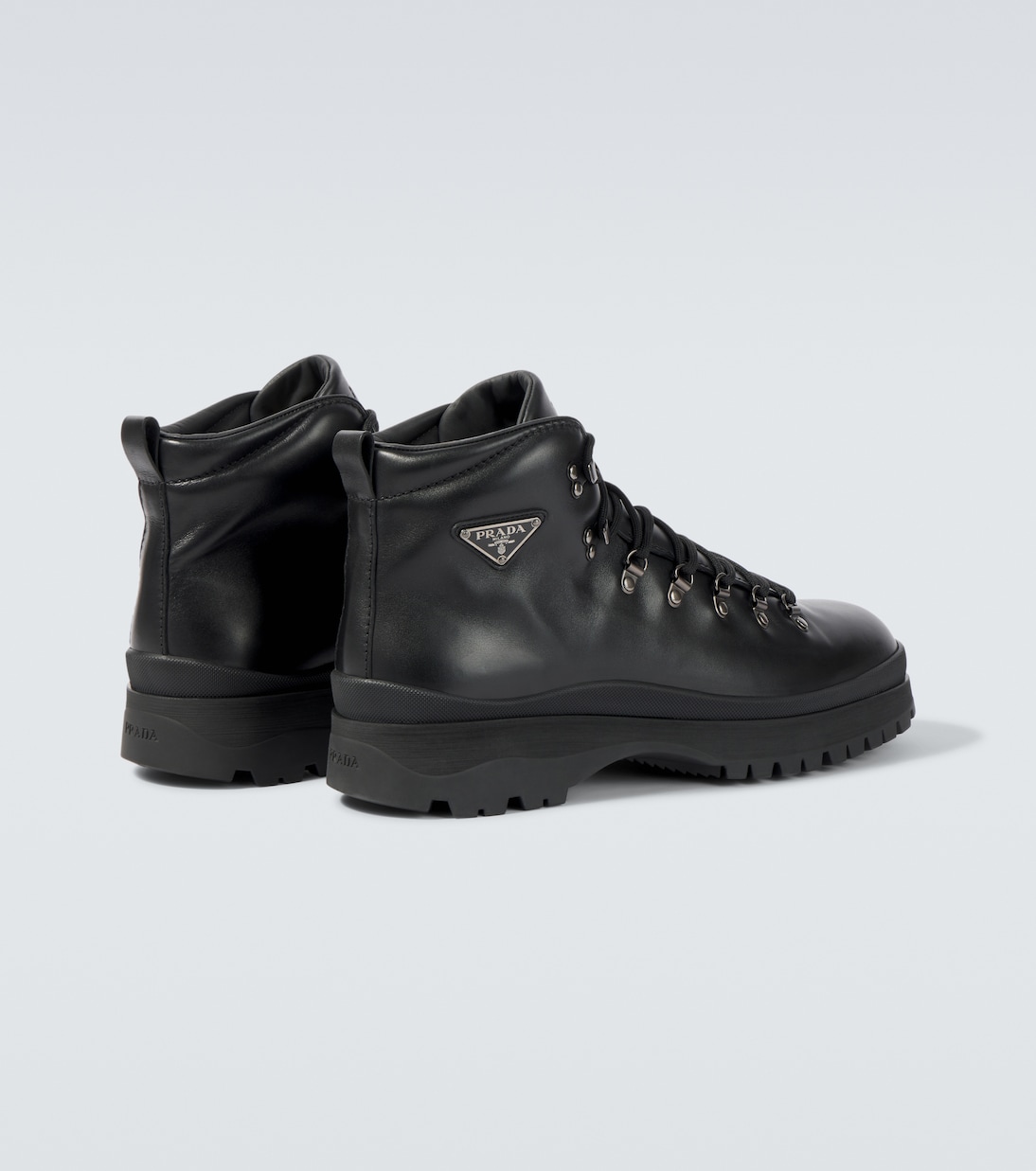Schnürstiefel Brixxen aus Leder | Prada