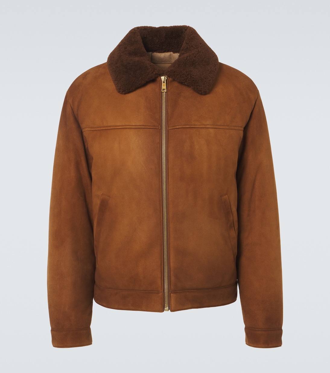 Giacca in suede con shearling | Prada