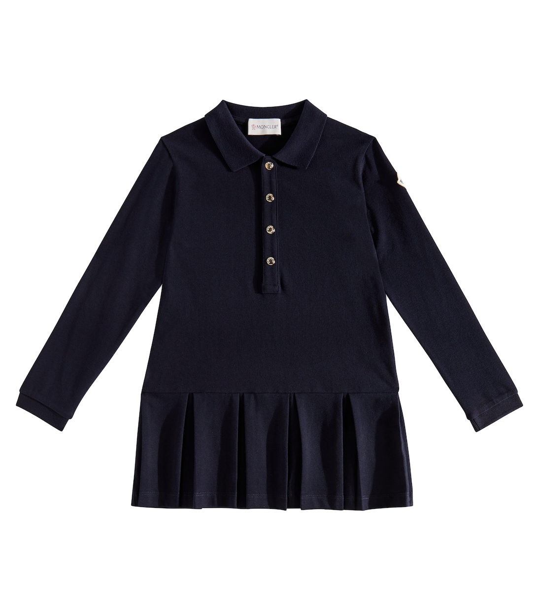 Abito polo in piqué di misto cotone | Moncler Enfant