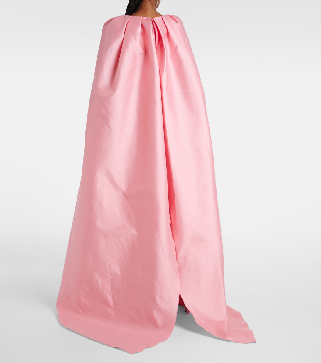 Vestido de fiesta Mikado con capa | Monique Lhuillier
