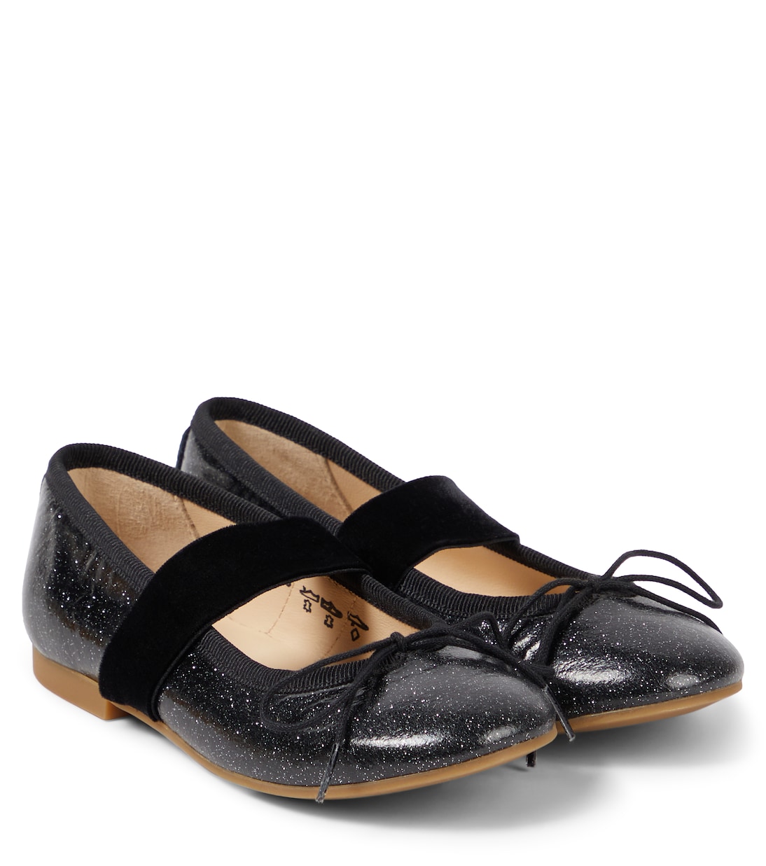 Ballerinas Dory Elast aus Leder | Pom d'Api