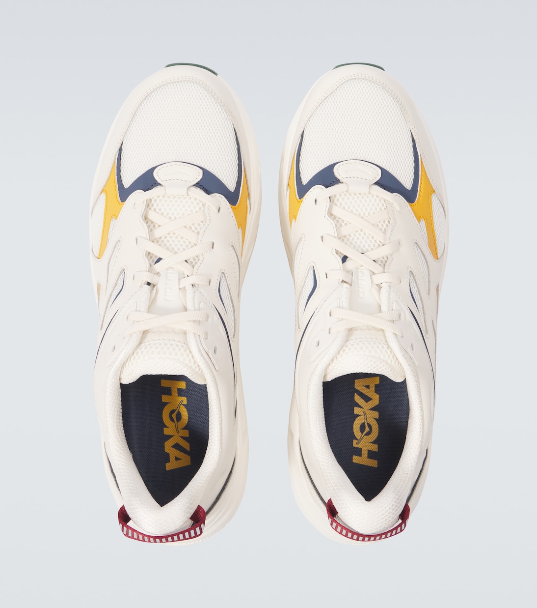 Clifton L leather-trimmed sneakers | Hoka One One