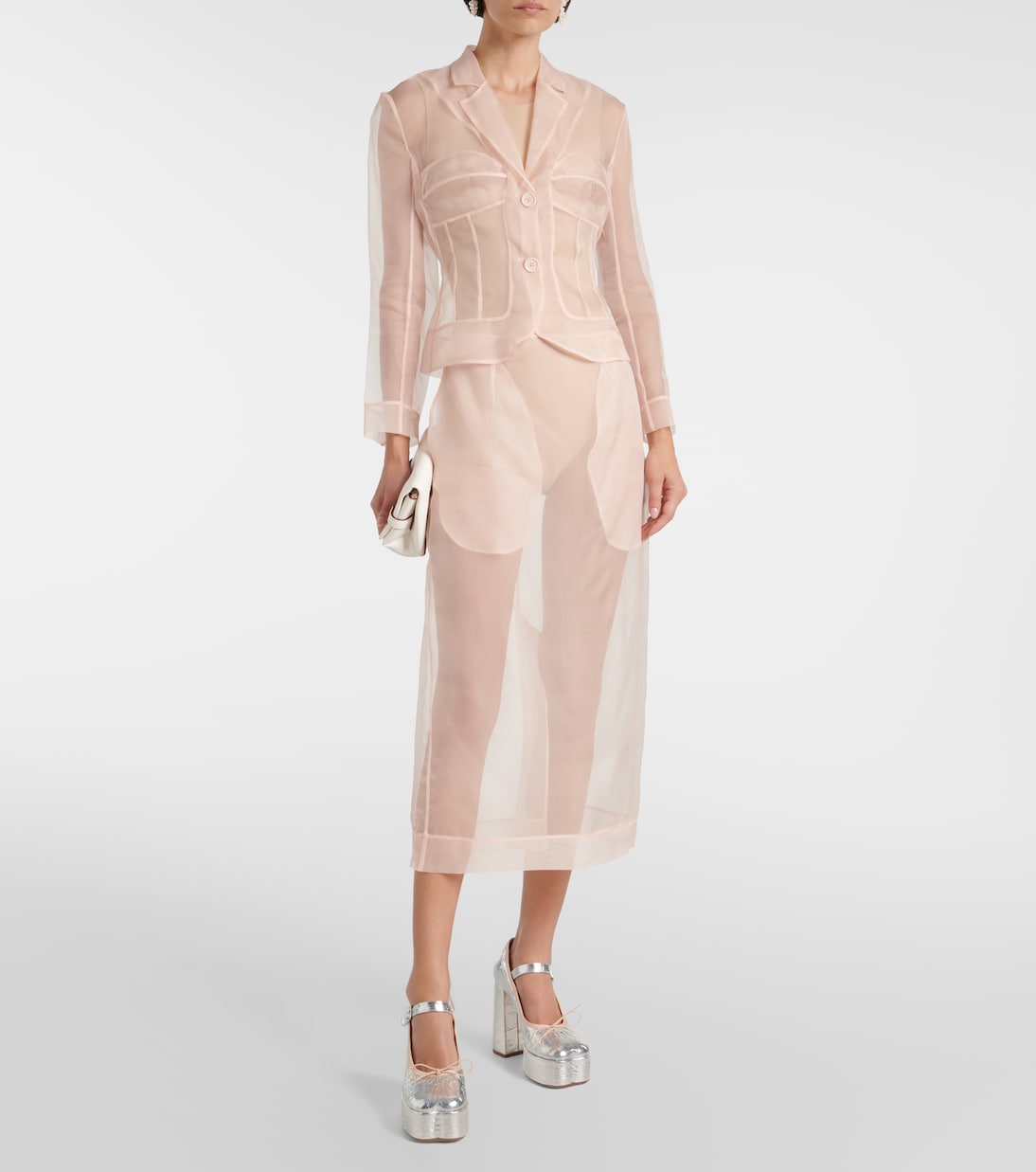 Blusa de organza de seda | Simone Rocha