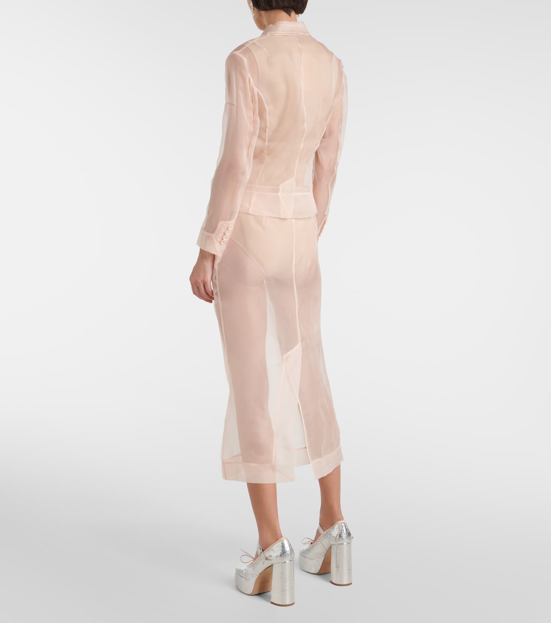 Blusa de organza de seda | Simone Rocha