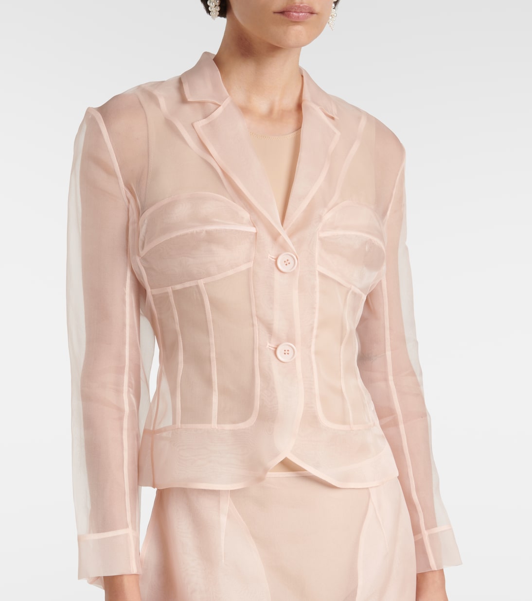 Blusa de organza de seda | Simone Rocha