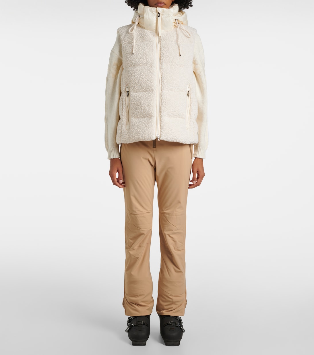 Falka teddy wool-blend down vest | Bogner