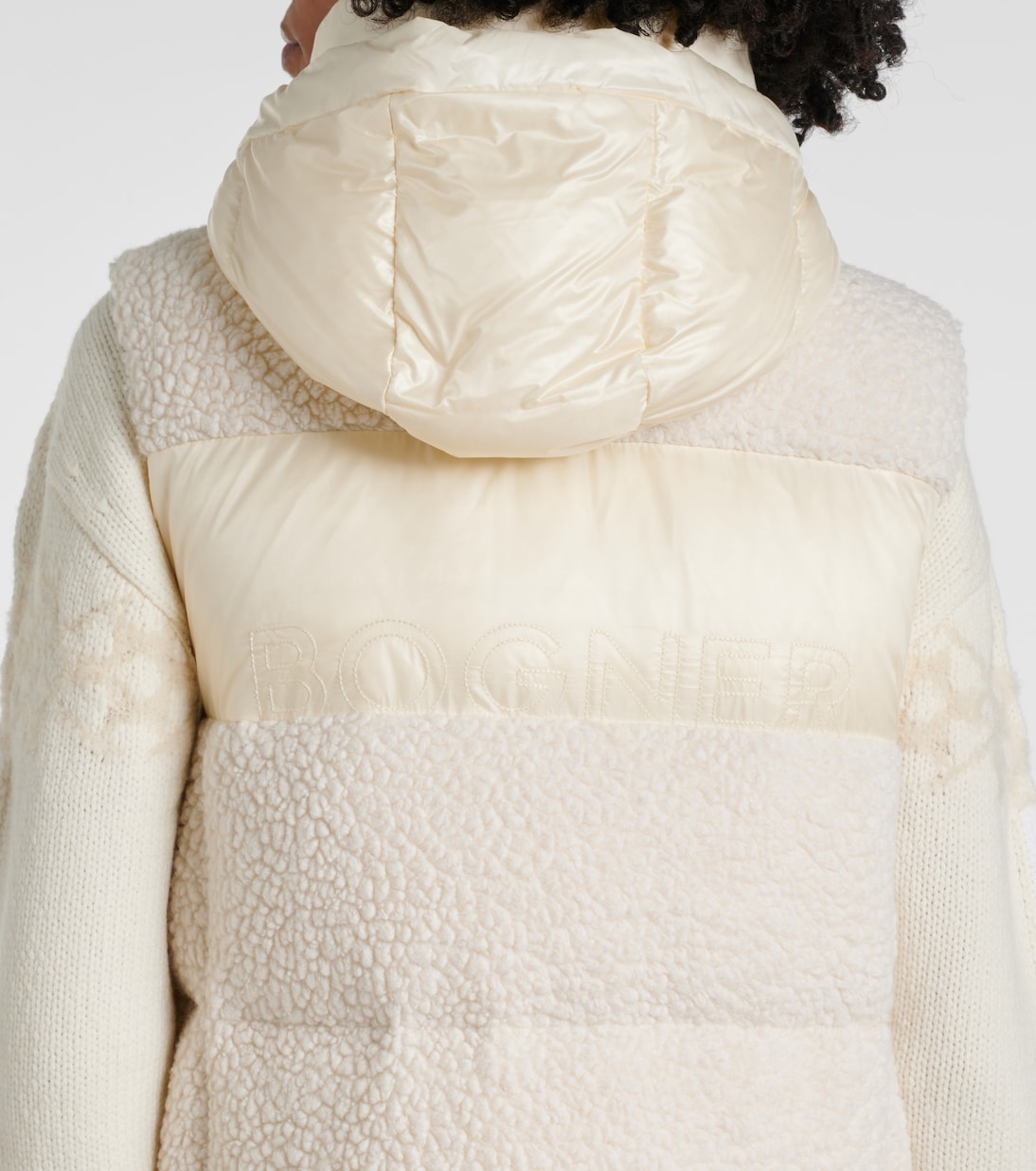 Falka teddy wool-blend down vest | Bogner