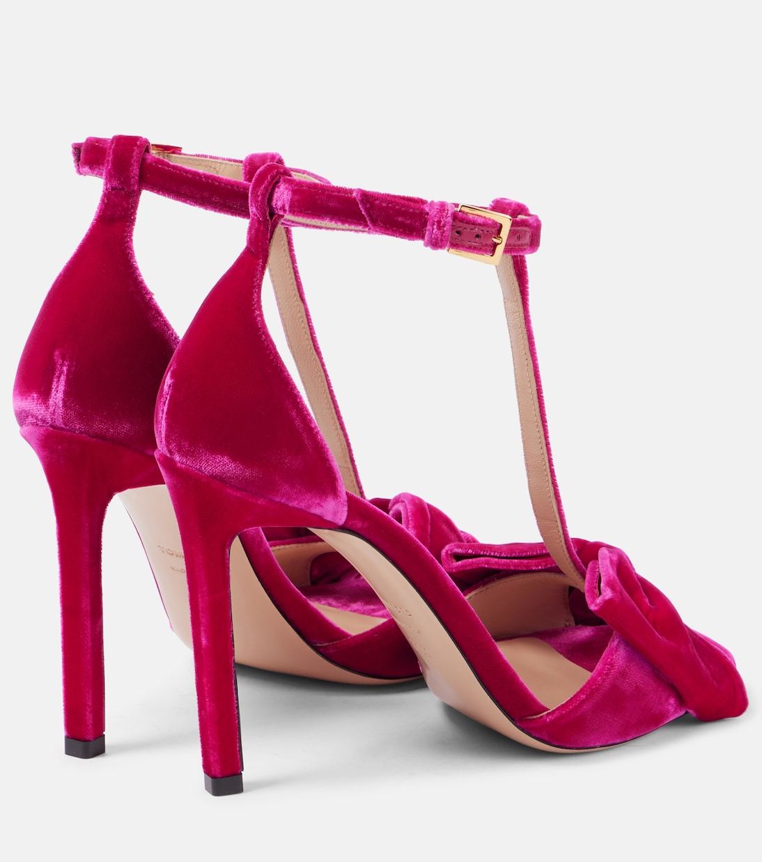 Sandali Brigitte in velluto con fiocco | Tom Ford