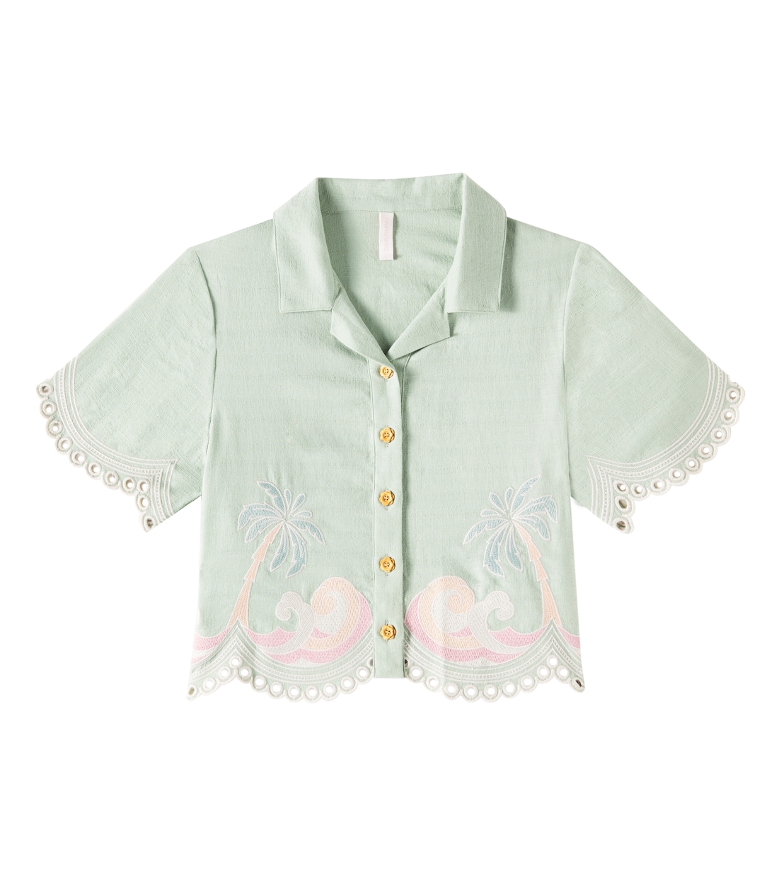 Besticktes Hemd Tallow aus Baumwolle | Zimmermann Kids