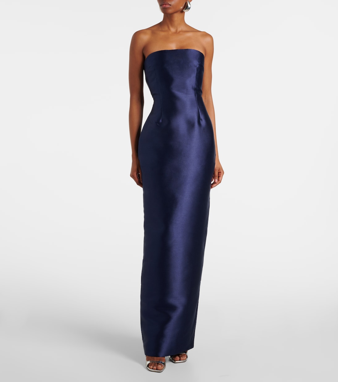 Abito lungo Lea in twill | Solace London