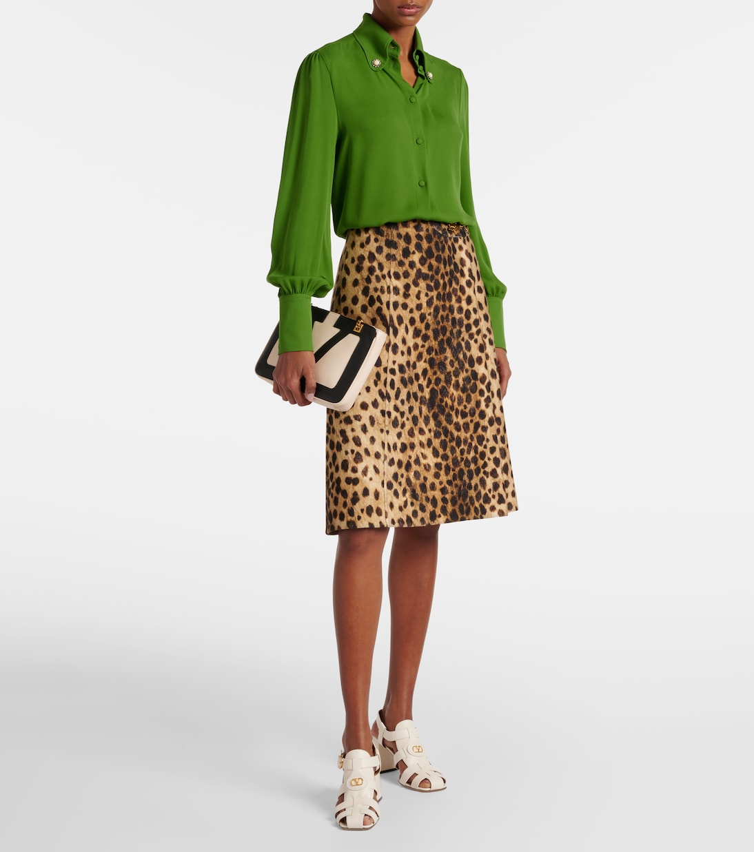 Sandali in pelle VLogo 75 di Valentino Garavani per un look giovane e trendy