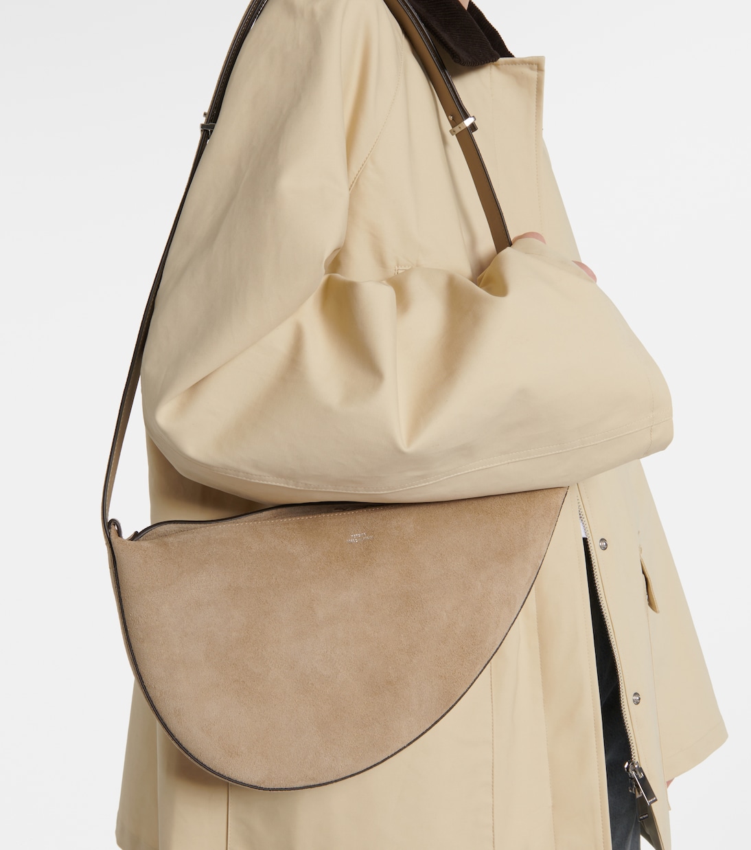 Borsa a spalla in suede | Toteme