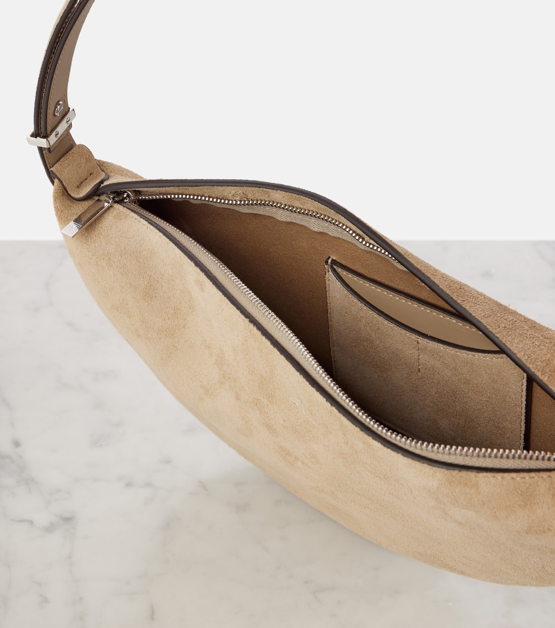 Borsa a spalla in suede | Toteme