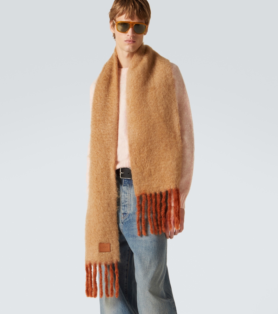 Mohair and wool-blend scarf | Loewe