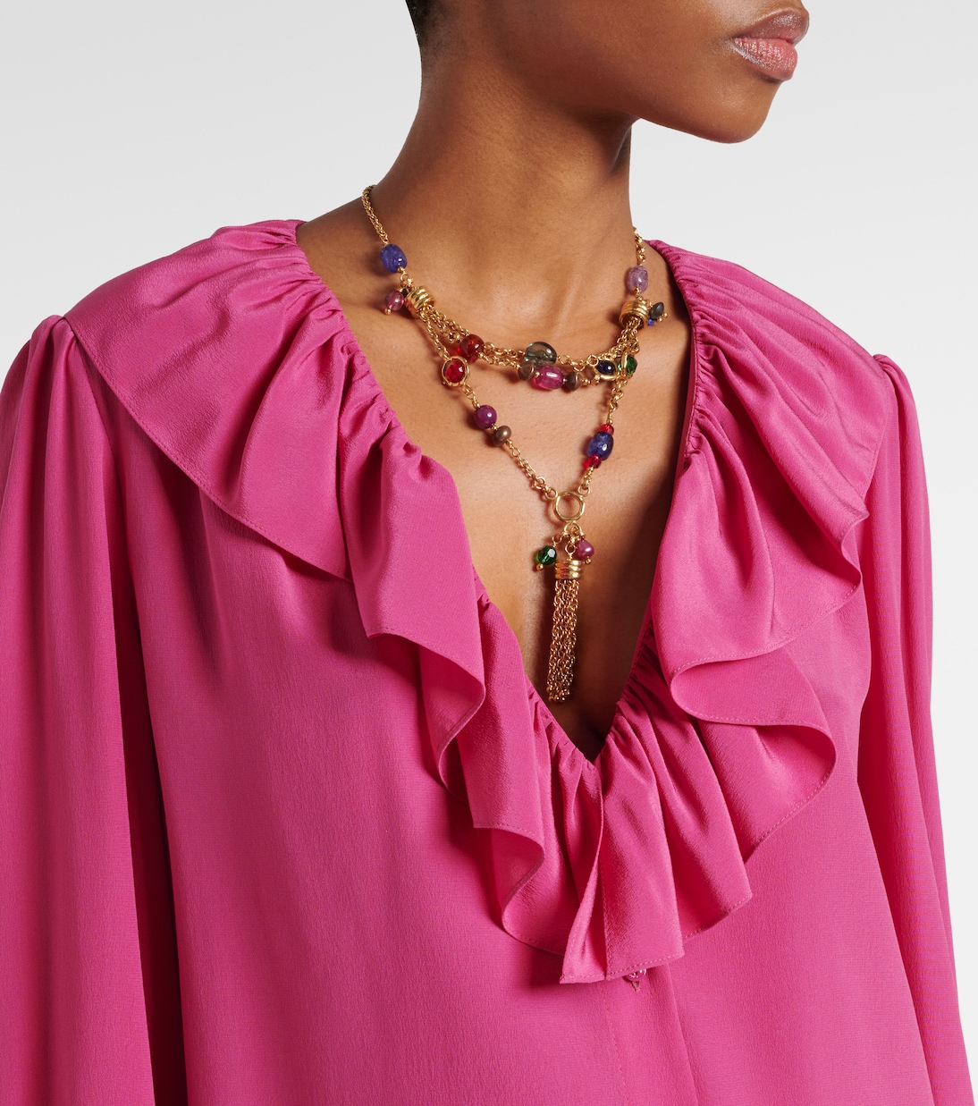 Blusa in seta con volant | Chloé
